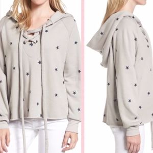 Wildfox | Football Star Hutton Lace Up Hoodie